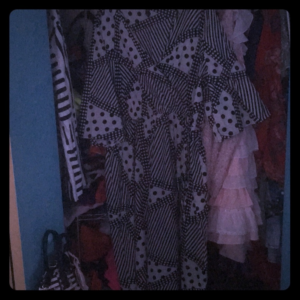 ASOS Curve Size 22 Polka Dot Dress